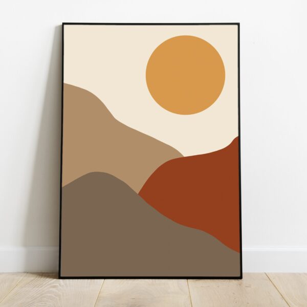 No Image Värviline maastik päikesega