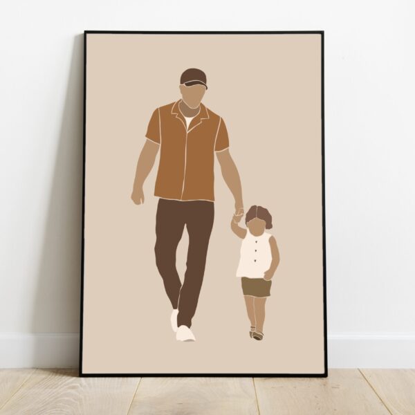 No Image Beežil taustal isa tütrega