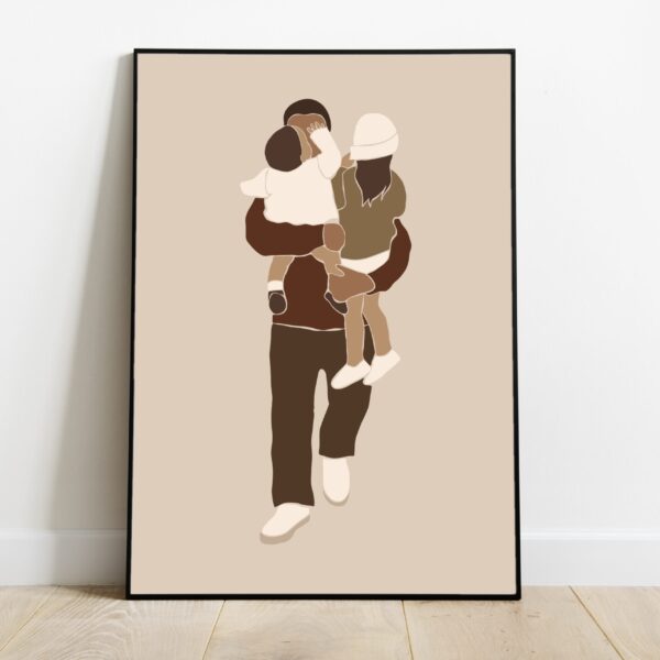 No Image Beežil taustal isa lastega