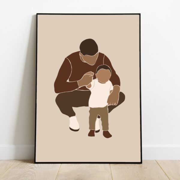 No Image Beežil taustal isa pojaga