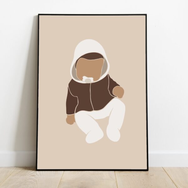 No Image Beežil taustal väike poiss