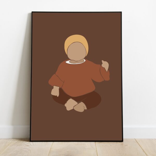 No Image Beežil taustal väike tüdruk II