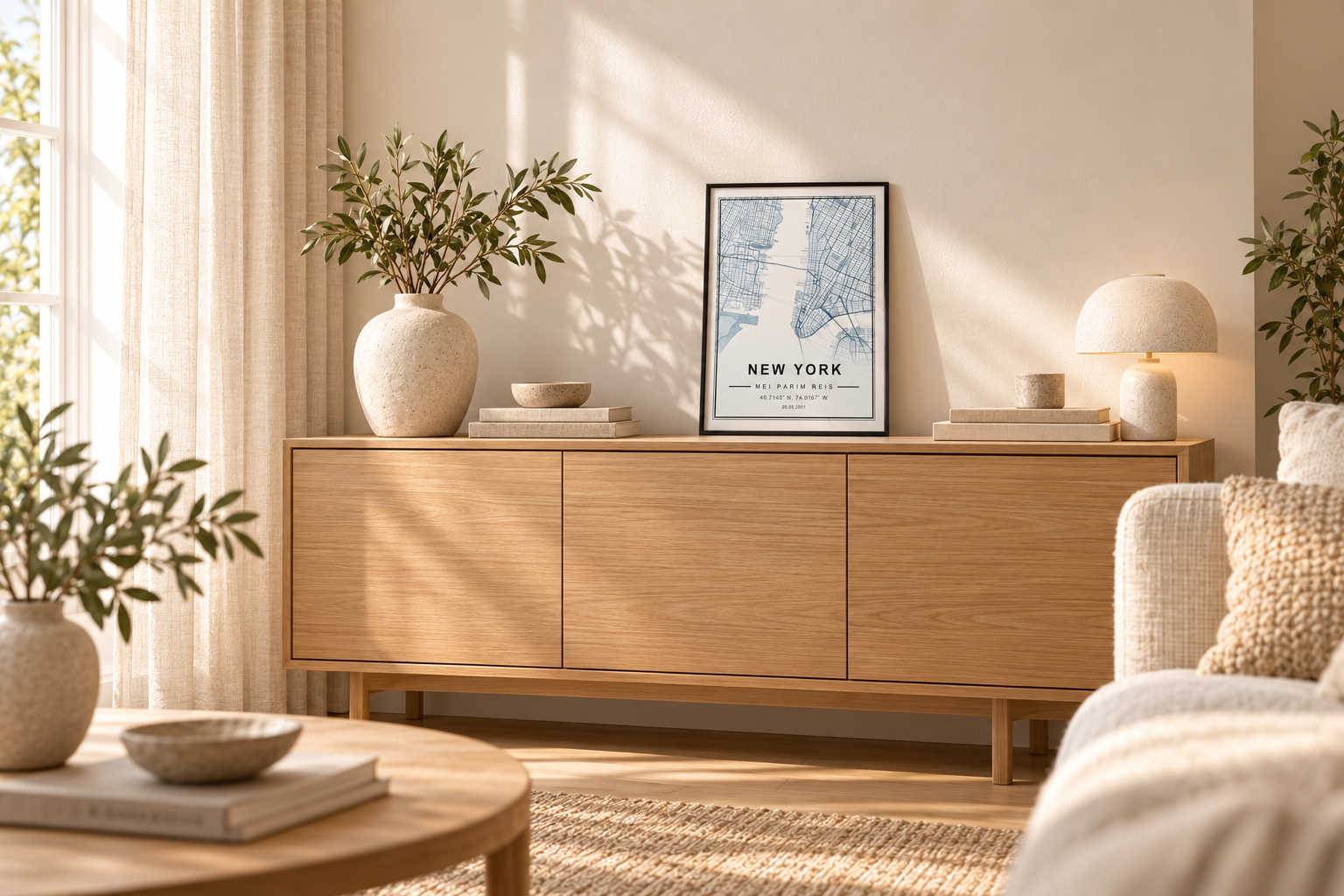 7 personaalset kingiideed, mis ei jää kappi seisma 2 Kaardiposter põhjamaise elutoa seinal